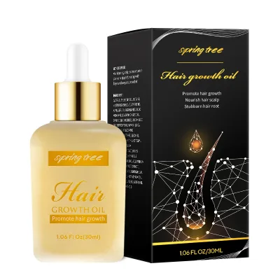Private Label Natural Organic Vegan Hair Regrowth Hair Oil Herbal Anti-Hair Loss Boosting Hair Growth Nourishing Hair-Repairing