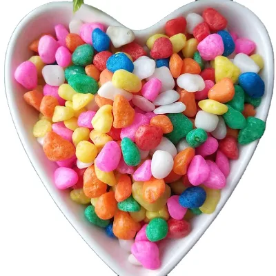 Dyed Colorful Stone Color Stone for Decoration Aquarium Pebbles Price
