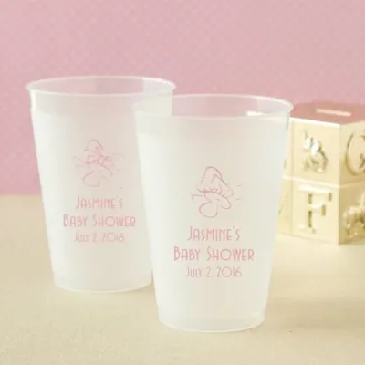 12oz 14oz 16oz Clear Durable Reliable Food Grade Dishwashable Stackable Plastic Frosted Cup