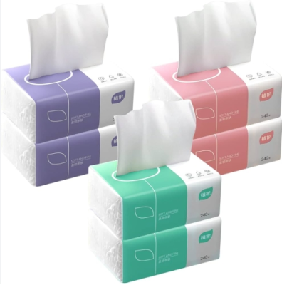 Buy at best price in China embossed super soft   lotion  facial paper tissues bag tissues soft pack facial tissue