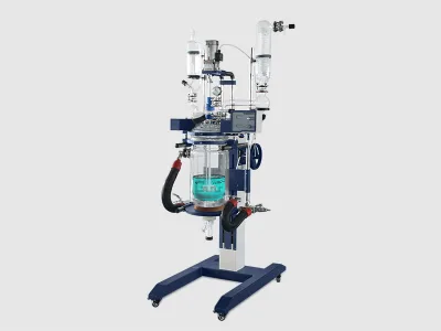 Greatwall 10L Lifting Double Jacketed Glass Reactor Pilot Vacuum Stirring Reaction Equipment CE Certified ETL Certified 1 Year