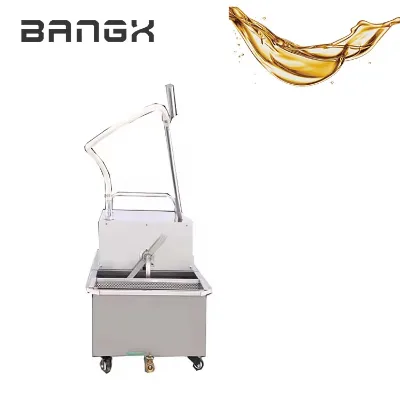Stainless Steel Deep Fryer Oil Filter Machine Multiple Models Stable Waste Oil Filter Machine for Fast Food Restaurant