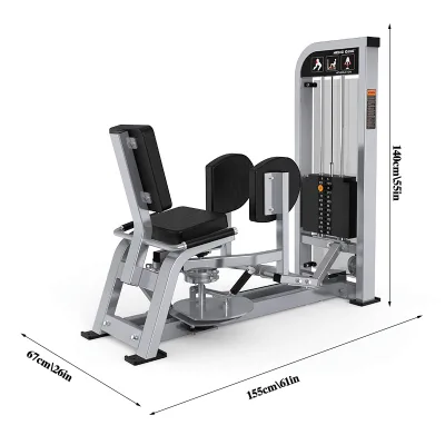 Space-Saving Ergonomic User-Friendly Inner and Outer Thigh Hip Abductor Workout Equipment