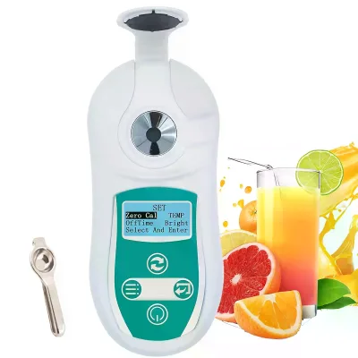 Digital Brix Refractometer Range 0-53% BRIX High Accuracy Portable Refractive Index Tester Juice Carbohydrate Content