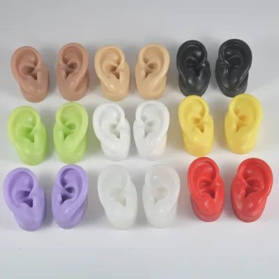 Cross-border Jinhua Silicone Ear Display Model Metal-frame Stud Earring Display Board Set Multicolor Silicone Model