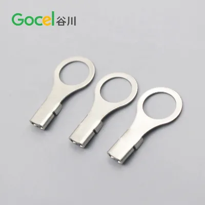14.2mm Tin-plated Brass Crimp Terminal Cord End Circular Ground Loop Customize