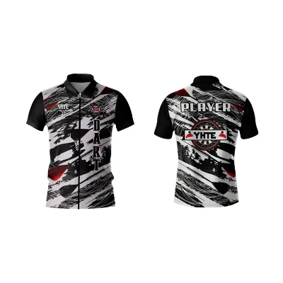 Higher Quality Quick Dry Sublimation Print Dart Polo Shirts Custpm Design Dart Shirt with Pocket