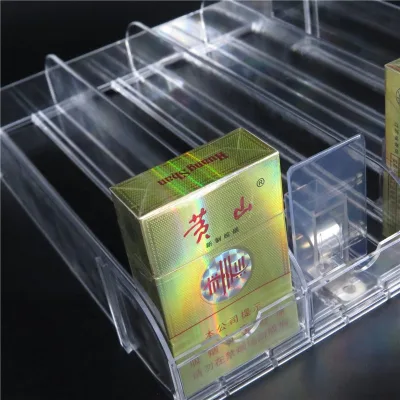 High Quality Clear Supermarket T-Divider Shelving Dividers Shelf Divider for Tobacco Cigarettes Display