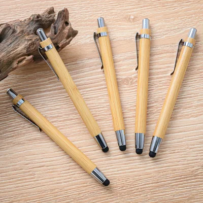 Creative Ballpoint Pen Office Stationery, Gift, Promotional Pen with Laser-Engraved Logo,Touchscreen Push-Button Writing Pen