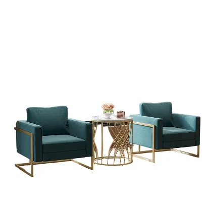 Nordic Simple and Fashionable Style Exquisite Sofa Table Set Exclusive for Small Beauty Salons Waiting Chairs