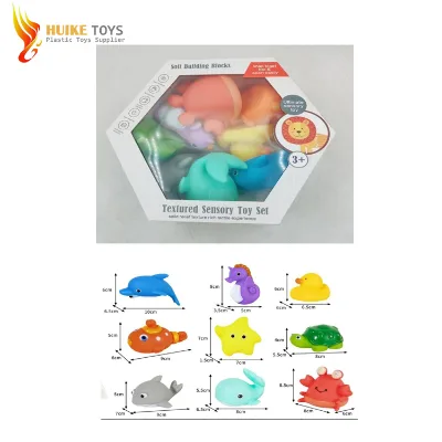 2026 Cheap Vinyl Bath Animal Plastic Toy Creative Fun Bathroom Game Cartoon Whistle ocean animal Bath Toy Baby Bath Spray Toy