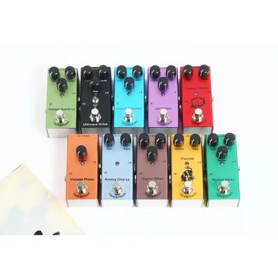 Wholesale Overdrive Distortion Chorus Fuzz Tremolo Delay Guitar Effects Pedals Electric Guitars Processor Effects Pedal for Mini