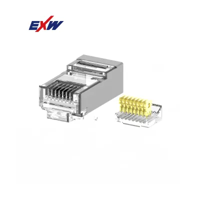 Hot Sale Cat3 to Rj11 Utp 6p4c Rj45 Connector Male Modular Plug for Network Cable