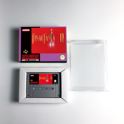 Final Fantasy II Game Cartridge + Box PAL Version 16 Bit Video Game Console Game Cartridge for SNES