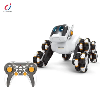 Chengji Animatronic Robot Dog 8 Wheel Light Music Spray Interactive Stunt Remote Control Smart Robot Dog