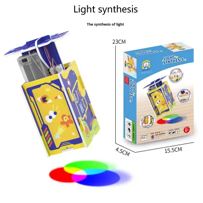 Small Creation STEM Kit for Elementary School Kindergarten DIY Light Synthesis Cross-Border Science Children's Toy Made Paper