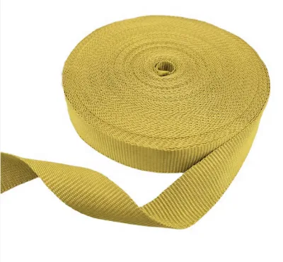 Custom Aramid Wide Webbing 90mm 100mm 250mm High Strength Tape Fireproof Strap Flame Fire Retardant Wick Para Aramid Webbing