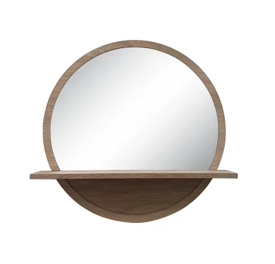 Mirror Round Wall Shelf Round Mirror With Shelf Wooden Mirror Shelf