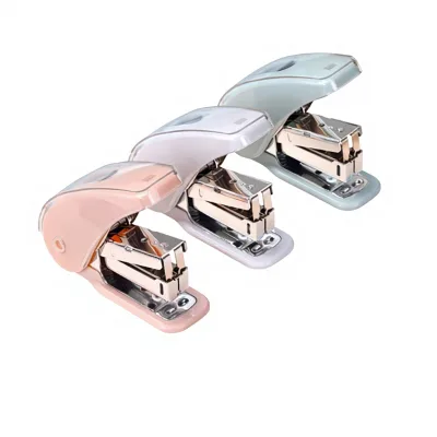 Qixin Morandi Lightweight Labor-saving Manual Plastic Multifunctional Student Office Stapler Cute Wholesale B3118 20-50 Pages