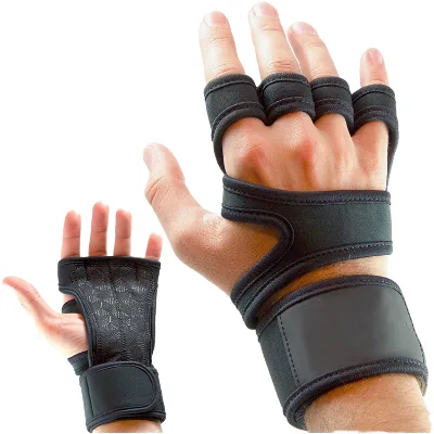 Custom Logo Wholesale Polyester Fashion Sport Workout Glove Anti-Slip High Quality Gymnastic Hand Grips Wrist