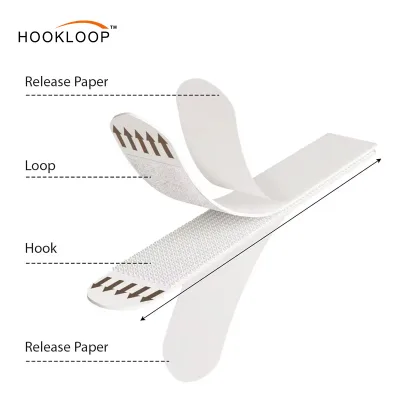 Low Price Multiple Sizes Adhesive Hook and Loop Fasteners Squares Circular Shape Hook and Loop Mounting Strips