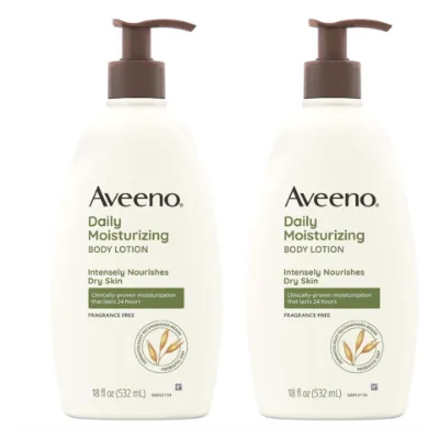 Aveeno Daily Moisturizing Body Lotion with Soothing Prebiotic Oat, Gentle Lotion
