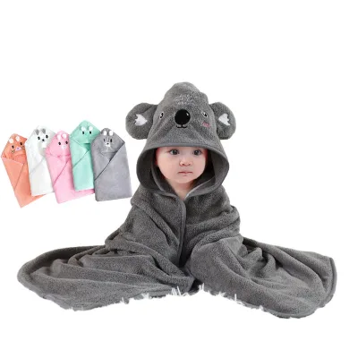 High Quality Cartoon Baby Hooded Towels for Infant Baby