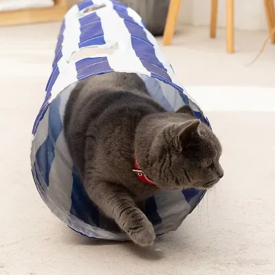 Collapsible Soft Polyester Cat Tunnel Sports Toy Outdoor Pet Toy Tent Foldable Large 130cm