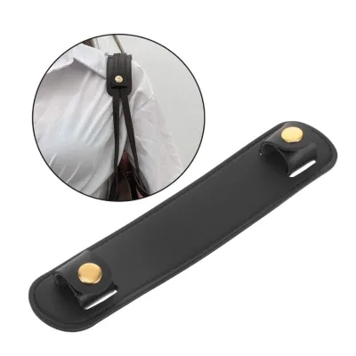 Portable PU Leather Bag Strap Anti-Skid with Detachable Shoulder Strap Cover for Shopping Tote Purses