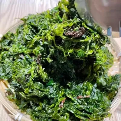 No-wash Drying Ulva Lactuca Island Sea Greens Seaweed Buns-Green Laver Sea Lettuce Dalian Style Fully Dried Fresh Stock