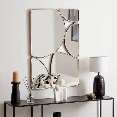 Modern Living Room Elegant Gold Frame Wall Mirror Home Decoration Mirror