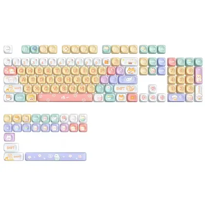 High Quality Fashion Custom Color Pattern Dye Sublimation Keycaps for Mechanical Keyboard MX Cross Switch DIY Replacement