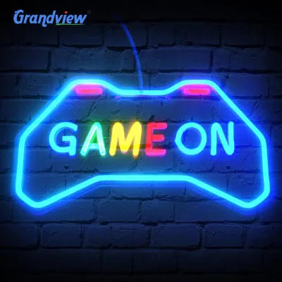 Cyberpunk Style Custom LED Neon Sign with RGB Color Changing Acrylic Panel 12V Low Voltage for Game Room Bar Nightclub