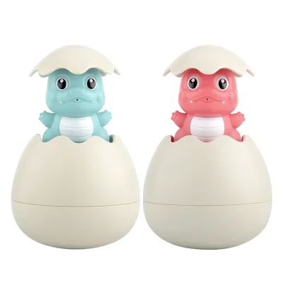 Lovely Spray Water Dinosaur Duck Egg Shower Baby Bath Toys Cheap Bathtub Toy for Toddlers