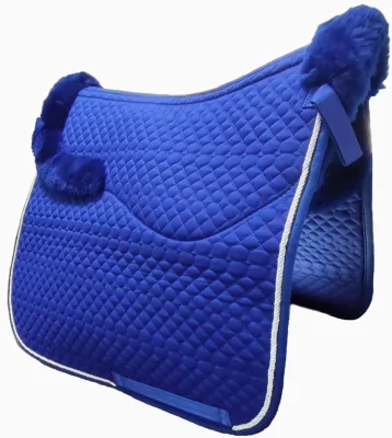 Wholesale Cheap Custom Sheepskin Woolen Sheepskin Saddle Pads Bulk English Dressage Saddle Pad