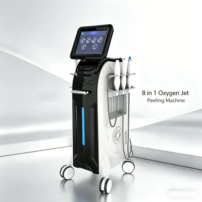 Effective Pore Minimizing Beauty Equipment Touch Control Oxygen Jet Peel Equipment for Skin Tightening