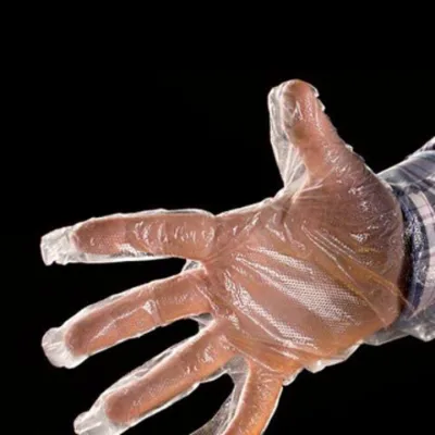 Economical Disposable PE gloves, anti-slip surface