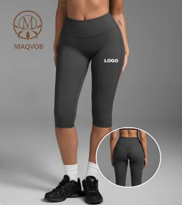MAQVOB EU US Size Top Quality High-Waisted Yoga Pants Active Workout Summer Butt-Lifting Women's Athletic Shorts Cropped Pants