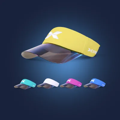 Oem Laser Embroidery Logo Men Women White Cap Visor Sports Running Tennis Golf Visor Custom Sun Visor Hat
