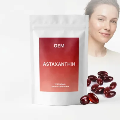 Private Label 12mg Astaxanthin Softgels 120ct Triple Strength Natural Haematococcus Pluvialis Extract OEM Wholesale Manufacturer