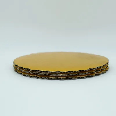 Cake Board Edges for Displaying Dessert Strong Thick Silver Corrugated Cake Base Board