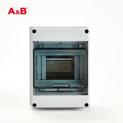 IP65 Waterproof Outdoor HT-5-Way MCB Box ABS Plastic Electrical PV Junction Switch Panel Mount Distribution Panel