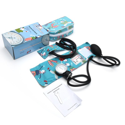 Pediatric Manual Blood Pressure Monitor Kit Electric Aneroid Sphygmomanometer for Newborn Infants Children Made Durable Plastic