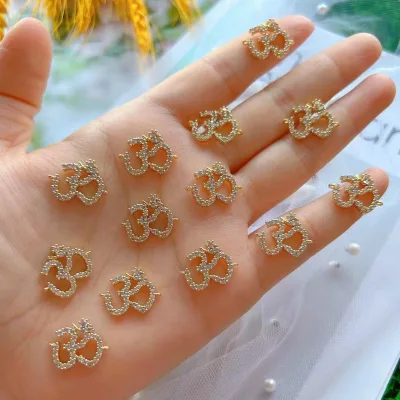 Small Gold Charms OM Charms Pendants For Necklaces Bracelets Making