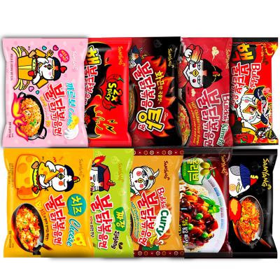 Ramen Cooked Free Noodle 1-2 Mins with Flavors and Seasonings Ready to Go