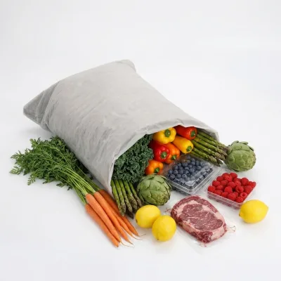 DR Natural Insulation Liner Reusable Waterproof Plastic Frozen Food Cake Delivery Packing