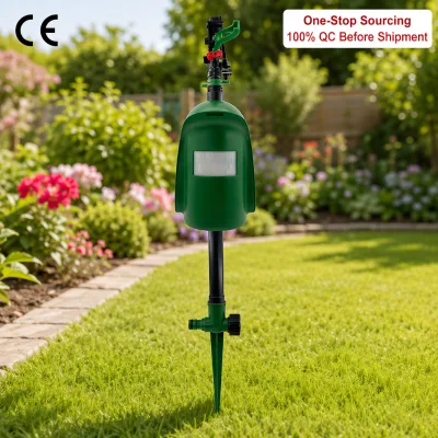 In Stock Motion Activated Water Jet Bird Repellent Device with PIR Sensor Adjustable Spray for Garden Patio Yard Car Protection