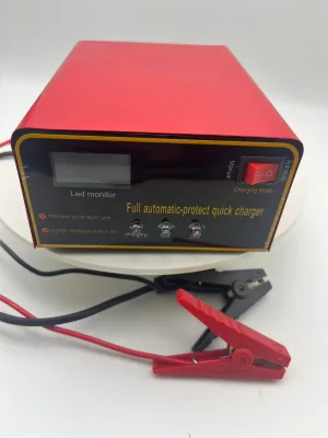 110V 220V Universal Voltage 12V 24V Highpower Battery Charger for Cars and Motorcycles Autostop When Fully Charged