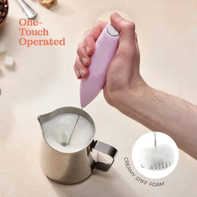 Kitchen Tools Coffee Mixer s Ranbem Coffee Hand Milk Frother Elegant Gold Digital Bloom Cold Brew With Whisk on Handle