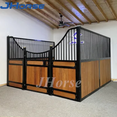 Luxury Horse Stall Divider Steel Frame Design Ventilated Safe Partition for Racehorses Show Horses-CE Certified